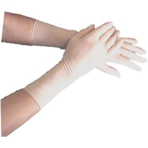 Sterile latex free surgical gloves, long wrist