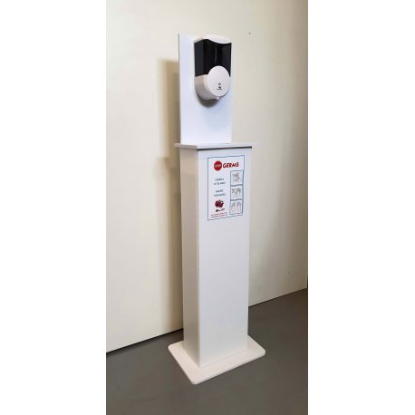 STOP GERMS column for automatic dispenser