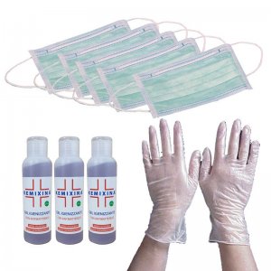 Daily Kit - Gloves + sanitizing gel + Masks