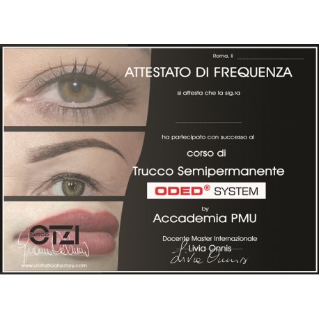 Corso base di trucco semipermanente Otzi Tattoo - full optional