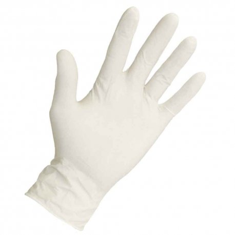 Guanti in Nitrile bianco senza polvere con grip antiscivolo