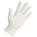 White Nitrile gloves without powder with non-slip grip