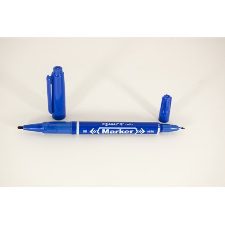 Blue marker - double tip