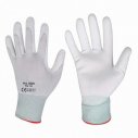 Cotton gloves with polyurethane palm