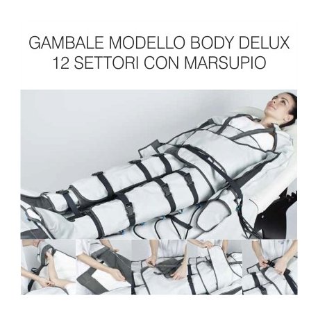 Gambale pressoterapia a 12 settori