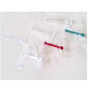 Sterile speculum with central pivot, small, medium or large