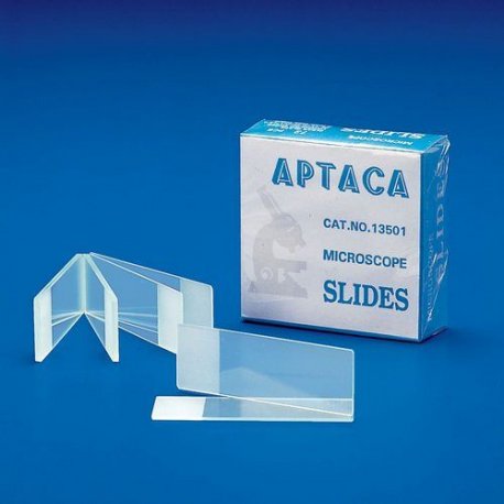 Glass slides bevelled, box 72 pc