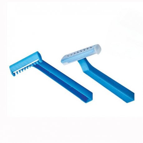 Single-blade razor for surgical trichotomy